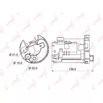 Фильтр топливный погружной TOYOTA Corolla(E110 / E120) 1.3-1.8 99> / Camry(V30) 2.0-3.0 01-06 / (V40