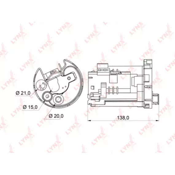 Фильтр топливный погружной TOYOTA Corolla(E110 / E120) 1.3-1.8 99> / Camry(V30) 2.0-3.0 01-06 / (V40