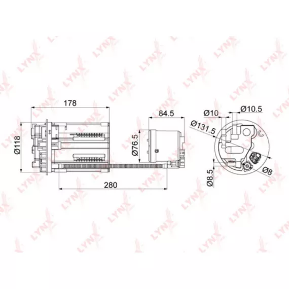 Фильтр топливный погружной TOYOTA Estima/Previa III 2.4-3.5 05>