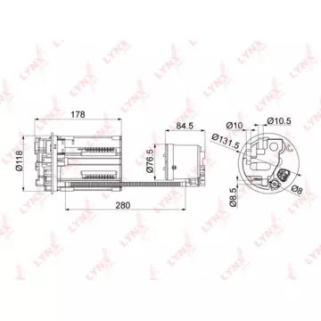 Фильтр топливный погружной TOYOTA Estima/Previa III 2.4-3.5 05>