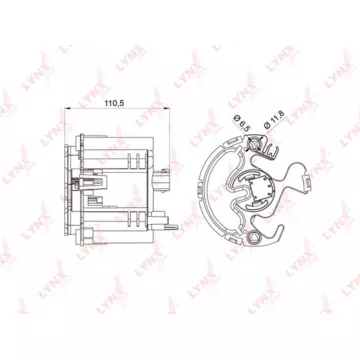 Фильтр топливный погружной TOYOTA Harrier 2.4-3.0 03> / Highlander / Kluger 2.4-3.3 00-07 / Prius(NH