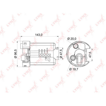 Фильтр топливный погружной TOYOTA Platz / Vitz / Yaris(P10) 1.0-1.5 99-04 / Fun Cargo(NCP2_) 1.3-1.5