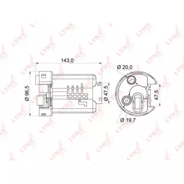 Фильтр топливный погружной TOYOTA Platz / Vitz / Yaris(P10) 1.0-1.5 99-04 / Fun Cargo(NCP2_) 1.3-1.5