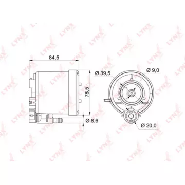 Фильтр топливный погружной TOYOTA Vitz / Belta / Yaris(P90) 1.0-1.5 05> / Hiace(TRH2_) 2.0-2.7 04>