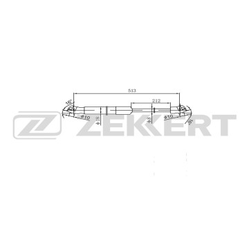 Пружина газовая багажника Nissan Murano (Z51) 07-