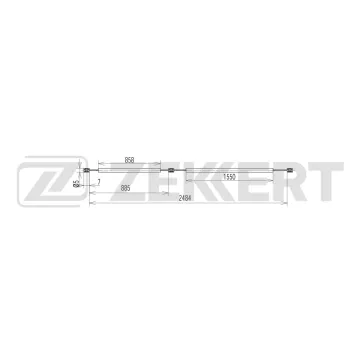 Трос капота Volvo XC90 I II 02-