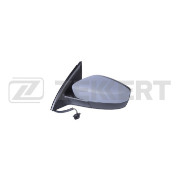 Зеркало в сборе левое / грунтованное / выпуклое / эл регул / с подогр Seat Toledo IV 12- Skoda Rapi