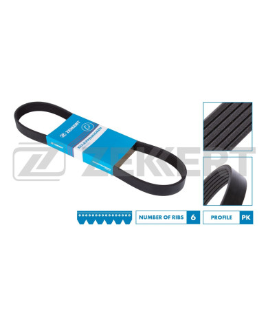 Ремень поликлиновой Citroen C3 II 09- C4 08- Berlingo II 09- Peugeot 308 I II 07- 2008 13- 5008