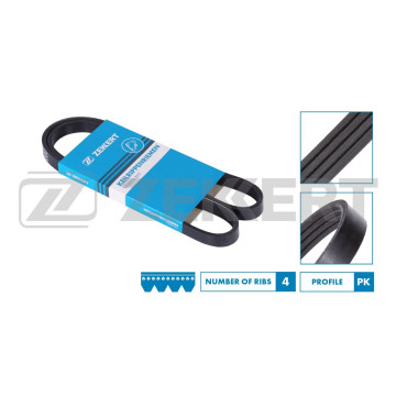 Ремень поликлиновой Daewoo Matiz (KLA4 M1_0) 98- Mitsubishi Colt VI 08- Honda Accord VI 98- Civi