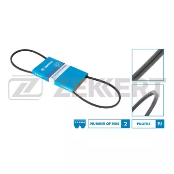 Ремень поликлиновой MB A-Class (W168) 01- E-Class (W210 S210) 95- VW Golf III IV 92- Passat III I