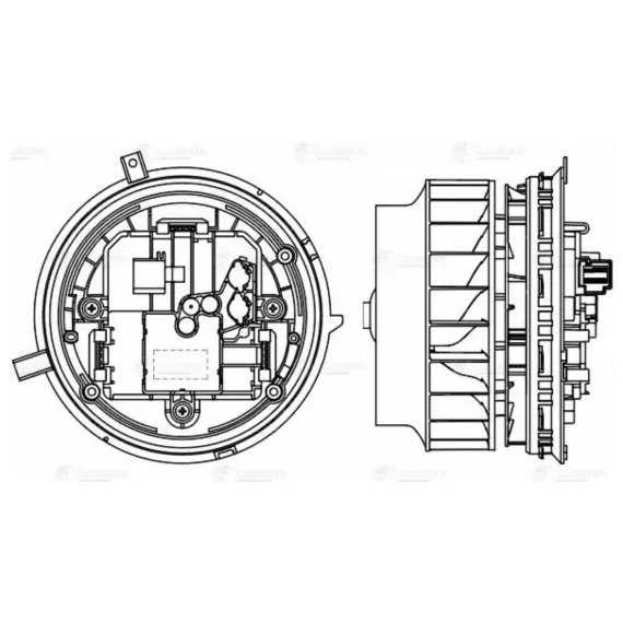 Э/вентилятор отоп. для а/м Mercedes-Benz C (W205) (14-)/E (W213) (16-)/GLC (X253) (15-) (LFh 1560)