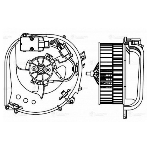 Э/вентилятор отоп. для а/м Mercedes-Benz S (W140) (91-) (LFh 1514)