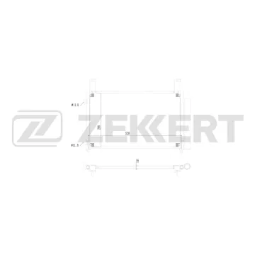 Радиатор кондиционера Chevrolet Spark 05- Matiz (M200 M250) 05- Daewoo (M200 M250) 05-