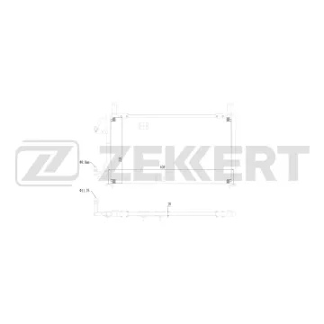 Радиатор кондиционера Daewoo Espero (KLEJ) 95- Cielo 95-
