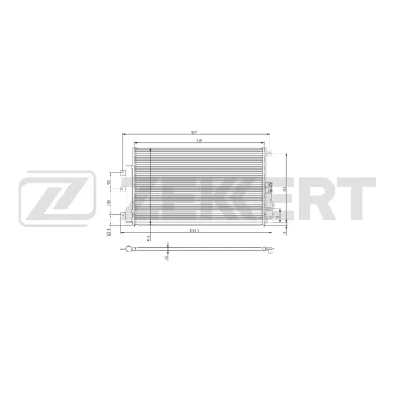 Радиатор кондиционера Haval Jolion 21- Dargo 22- H3 24-