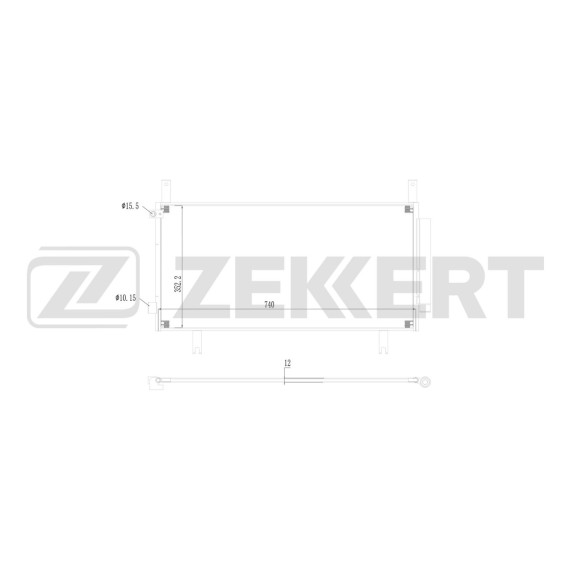 Радиатор кондиционера Honda CR-V V 16-