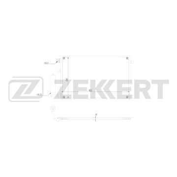 Радиатор кондиционера Nissan Qashqai (J10 NJ10) 07- Qashqai+2 (JJ10E) 07-