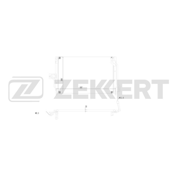 Радиатор кондиционера Opel Astra F 91- LDV Convoy 98-