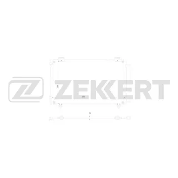 Радиатор кондиционера Toyota Corolla/Allex (E120) 01-