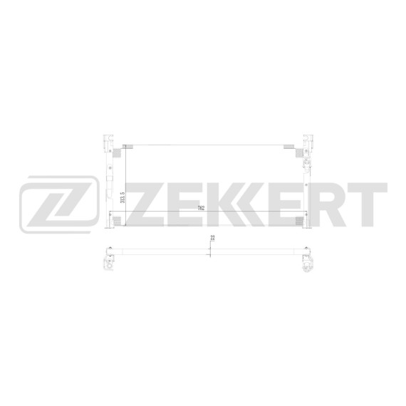 Радиатор кондиционера Toyota Rav 4 (A10) 94-