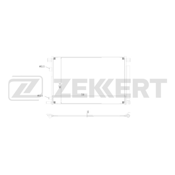 Радиатор кондиционера Toyota Rav 4 (A50 H50) 18- Camry (V70 VA70 VH70) 17-