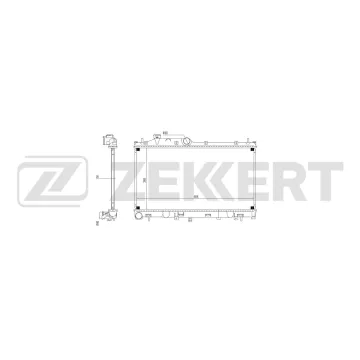 Радиатор охлаждения двигателя Subaru Forester (SJ_) 12-
