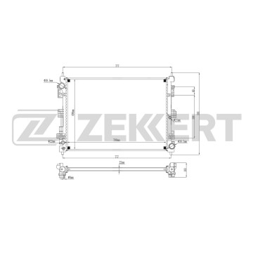 Радиатор охлаждения Haval F7 19- F7x 19- (замена для MK-1289)