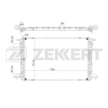 Радиатор охлаждения двигателя Audi A4 V 15- A5 II 16-