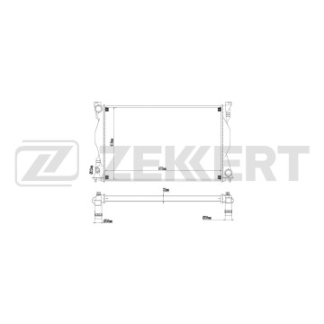 Радиатор охлаждения двигателя Audi A6 III 04- A6 Allroad II 06-