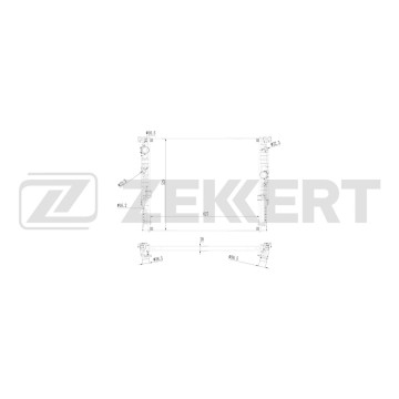 Радиатор охлаждения двигателя BMW 5 (G30 G31 F90) 16- 6 (G32) 17- 7 (G11 G12) 15-