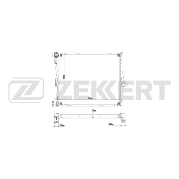 Радиатор охлаждения двигателя BMW X3 (E83) 03-