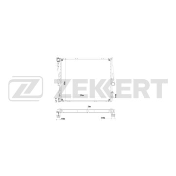 Радиатор охлаждения двигателя BMW X3 (E83) 06-