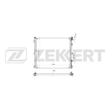 Радиатор охлаждения двигателя BMW X3 (F97 G01) 17- X4 (F98 G02) 18- iX3 (G08) 20-