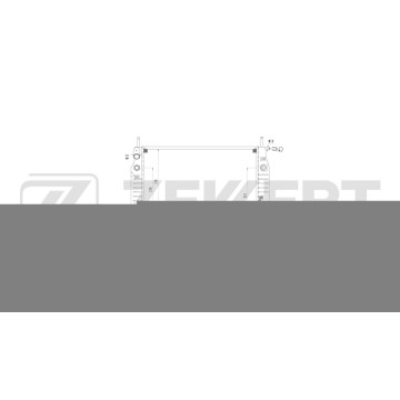 Радиатор охлаждения двигателя Ford Mondeo I II 93- Cougar 98-