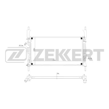 Радиатор охлаждения двигателя Ford Tourneo II 06- Transit VII 06-