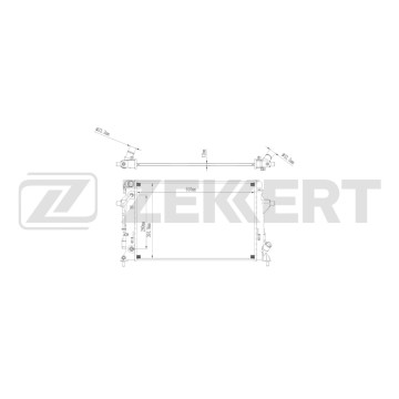 Радиатор охлаждения двигателя Kia Soul III 19- Seltos 19-