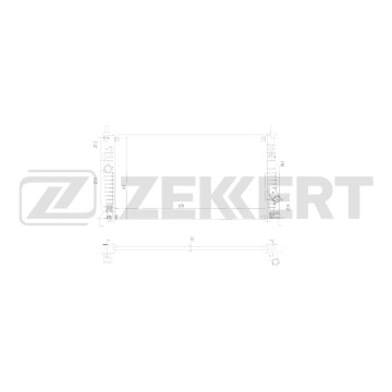 Радиатор охлаждения двигателя Mazda 3 II 08-