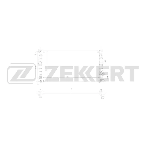 Радиатор охлаждения двигателя Mazda 3 II 08-