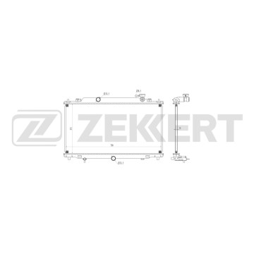 Радиатор охлаждения двигателя Mazda 6 II III 12-