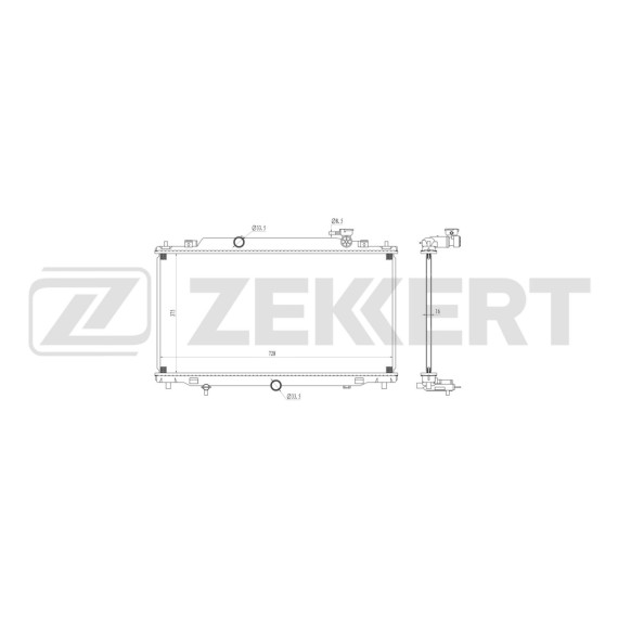 Радиатор охлаждения двигателя Mazda 6 II III 12-