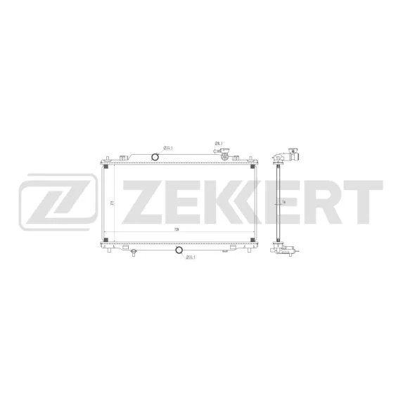 Радиатор охлаждения двигателя Mazda 6 II III 12-
