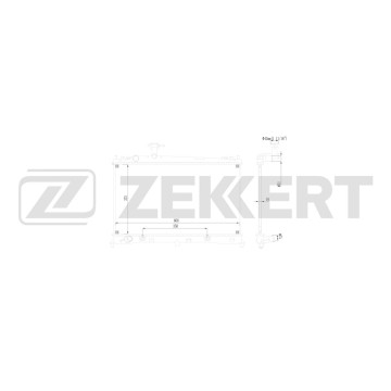 Радиатор охлаждения двигателя Mazda 6 III 02-
