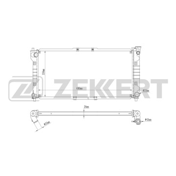 Радиатор охлаждения двигателя Mazda 626 IV V 91- MX-6 II 92-