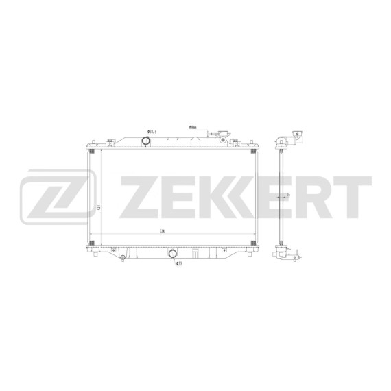 Радиатор охлаждения двигателя Mazda CX-5 11-