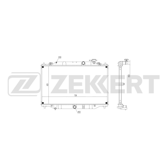 Радиатор охлаждения двигателя Mazda CX-5 12-