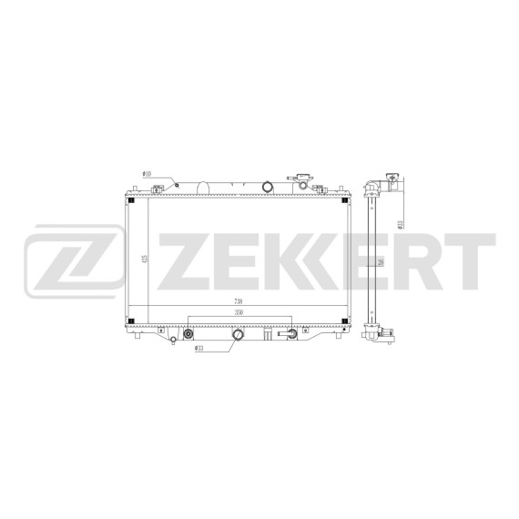 Радиатор охлаждения двигателя Mazda CX-5 12-