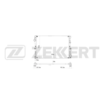 Радиатор охлаждения двигателя MB C-Class (A205 C205 W205 S205) 13- E-Class (A238 C238 W213) 16