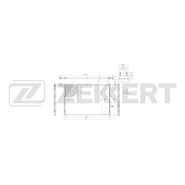Радиатор охлаждения двигателя MB C-Class (A205 C205 W205 S205) 13- GLC-Class (C253 X253) 15- E