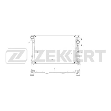 Радиатор охлаждения двигателя MB C-Class (W204 S204 C204) 07- E-Class (W212 S212 A207) 09-
