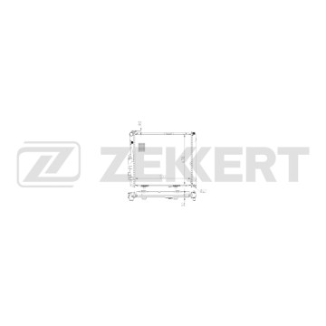 Радиатор охлаждения двигателя MB E-Class (S124 A124 C124) 93- 124 (A124 C124) 89- 124 T-Model (